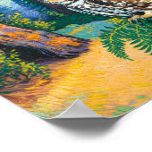 Poster Redwood National Park Forest Owl Van Gogh Style (Coin)