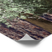 Poster Redwoods & Bark, Mariage rustique Bienvenue (Coin)