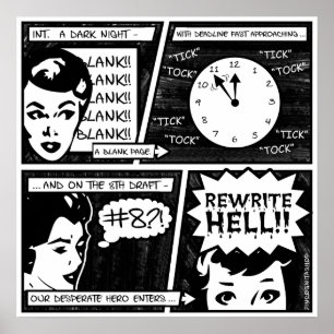 Poster Réécrire la bande dessinée enfer