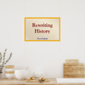 Poster Réécrire l'histoire (Cuisine)
