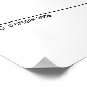 Poster Reed Transplant Blanc (Coin)