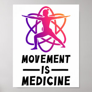Poster Rééducation de l'exercice de yoga pour la santé Mé