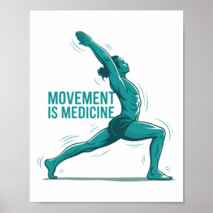 Poster Rééducation de l'exercice de yoga pour la santé Mé
