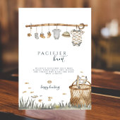 Poster Reel Fun Fishing Pacifier Chasse Baby shower Poste