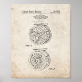 Poster Reel pour la pêche à la mouche - Ancien look (Devant)