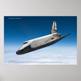 Poster Réentrée atmosphérique de la navette soviétique Bo