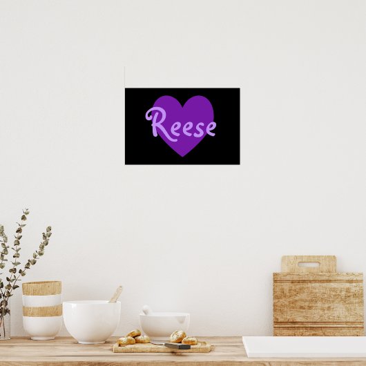 Poster Reese en violet (Cuisine)
