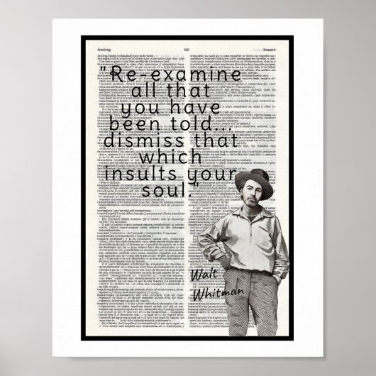 Poster « Réexaminez tout ce qu'on vous a dit... (Devant)