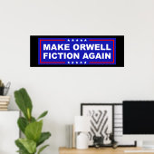 Poster Refaire D'Orwell De La Fiction (Bureau à domicile)