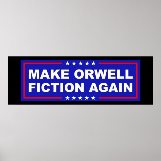 Poster Refaire D'Orwell De La Fiction (Devant)