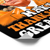 Poster Refaire Thanksgiving Great Again Automne Feuilles (Coin)