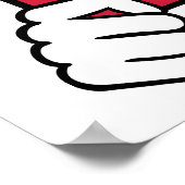 Poster Référence carte rouge (Coin)