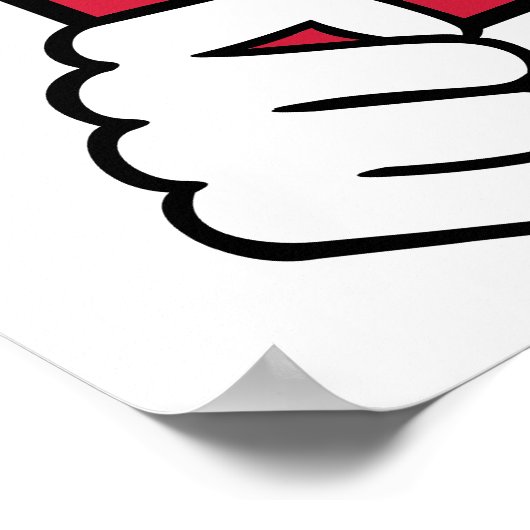 Poster Référence carte rouge (Coin)