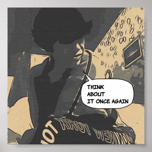 Poster Réfléchir (Devant)