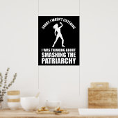 Poster Réfléchir À La Flambée Du Patriarcat (Cuisine)