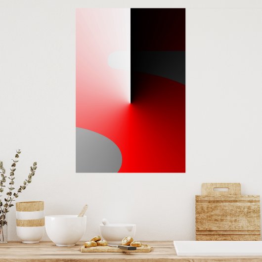 Poster Réfléchir fort - (Cuisine)