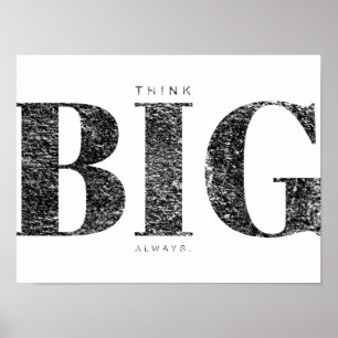 Poster Réfléchir toujours Motivation