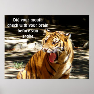 Poster Réfléchissez avant de parler_ Imprimer