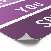 Poster Réfléchissez avant de parler Paint Chip (Coin)