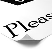 Poster Réfléchissez de manière responsable (Coin)