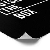 Poster Réfléchissez Dehors De La Boîte (Coin)