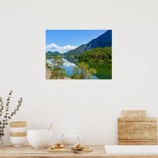 Poster Réflection du lac Scenic (Cuisine)