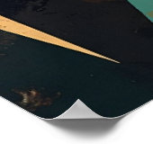 Poster Reflective Diamond Crescent Abstract Modern Art (Coin)