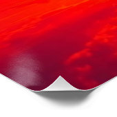 Poster Reflet carmin - coucher de soleil sur le lac (Coin)