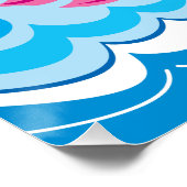 Poster Reflet de flamant rose (Coin)