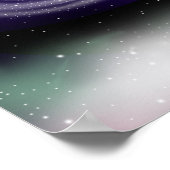 Poster Reflet de la galaxie violette. (Coin)