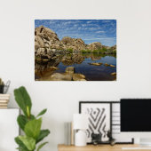 Poster Reflet du Barker Dam à Joshua Tree I (Bureau à domicile)