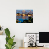 Poster Reflet du port (Bureau à domicile)