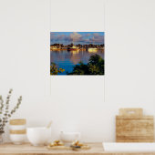 Poster Reflet du port (Cuisine)
