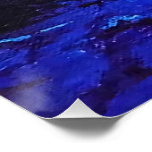 Poster Reflets bleus dans la forêt mystique (Coin)