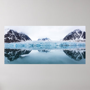 Poster Reflets de glacier, Norvège