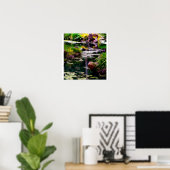 Poster Reflets de jardin (Bureau à domicile)