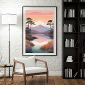 Poster Reflets de l'Aube Dorée