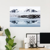 Poster Reflets de montagnes, Norvège (Bureau à domicile)
