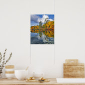 Poster Reflets d'étang en automne, Maine (Cuisine)