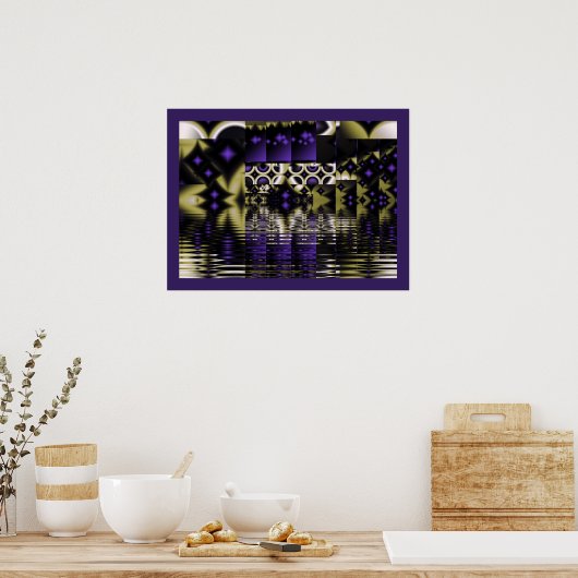 Poster Reflets d'étoile violette (Cuisine)