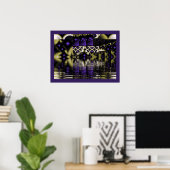 Poster Reflets d'étoile violette (Bureau à domicile)