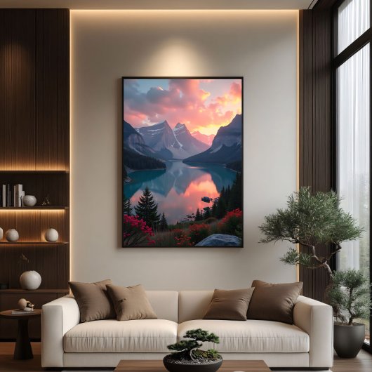 Poster Reflets du coucher de soleil