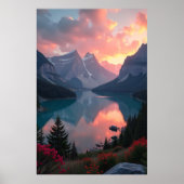 Poster Reflets du coucher de soleil (Devant)