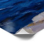 Poster Reflets du coucher de soleil méditerranéen – Moder (Coin)
