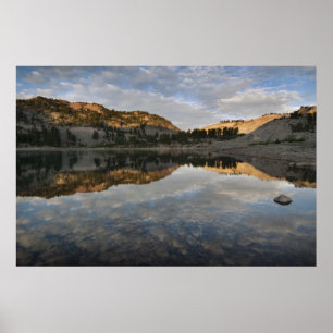 Poster Reflets du coucher de soleil sur le lac Helen, Las