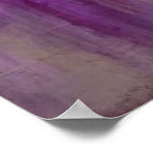Poster Reflets du Crépuscule - Rêve de Forêt Violette (Coin)