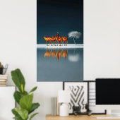 Poster Reflets du désert (Bureau à domicile)