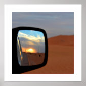 Poster Reflets du désert au coucher du soleil (Devant)