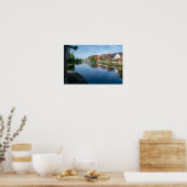 Poster Reflets sur le canal, Wakefield (Cuisine)