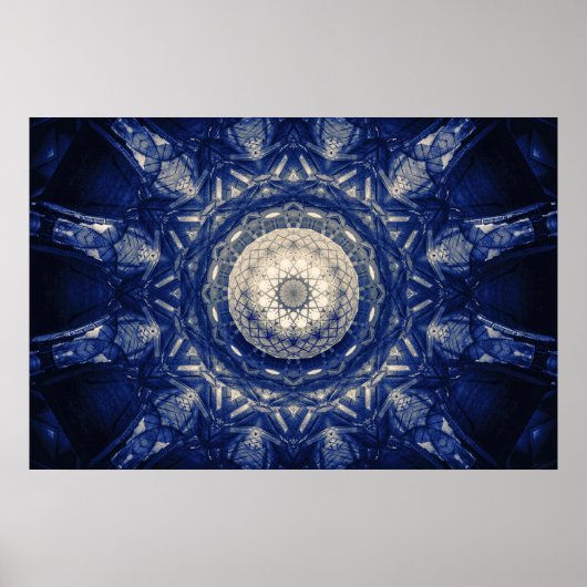Poster Reflex Reactor Blue Biomechanical Dystopique Desig (Devant)